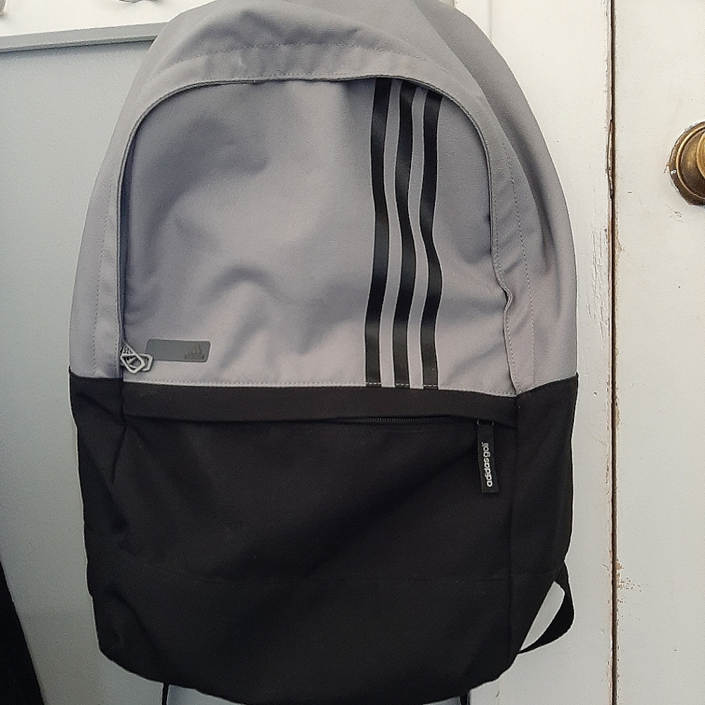 Adidas Gray and Black Backpack